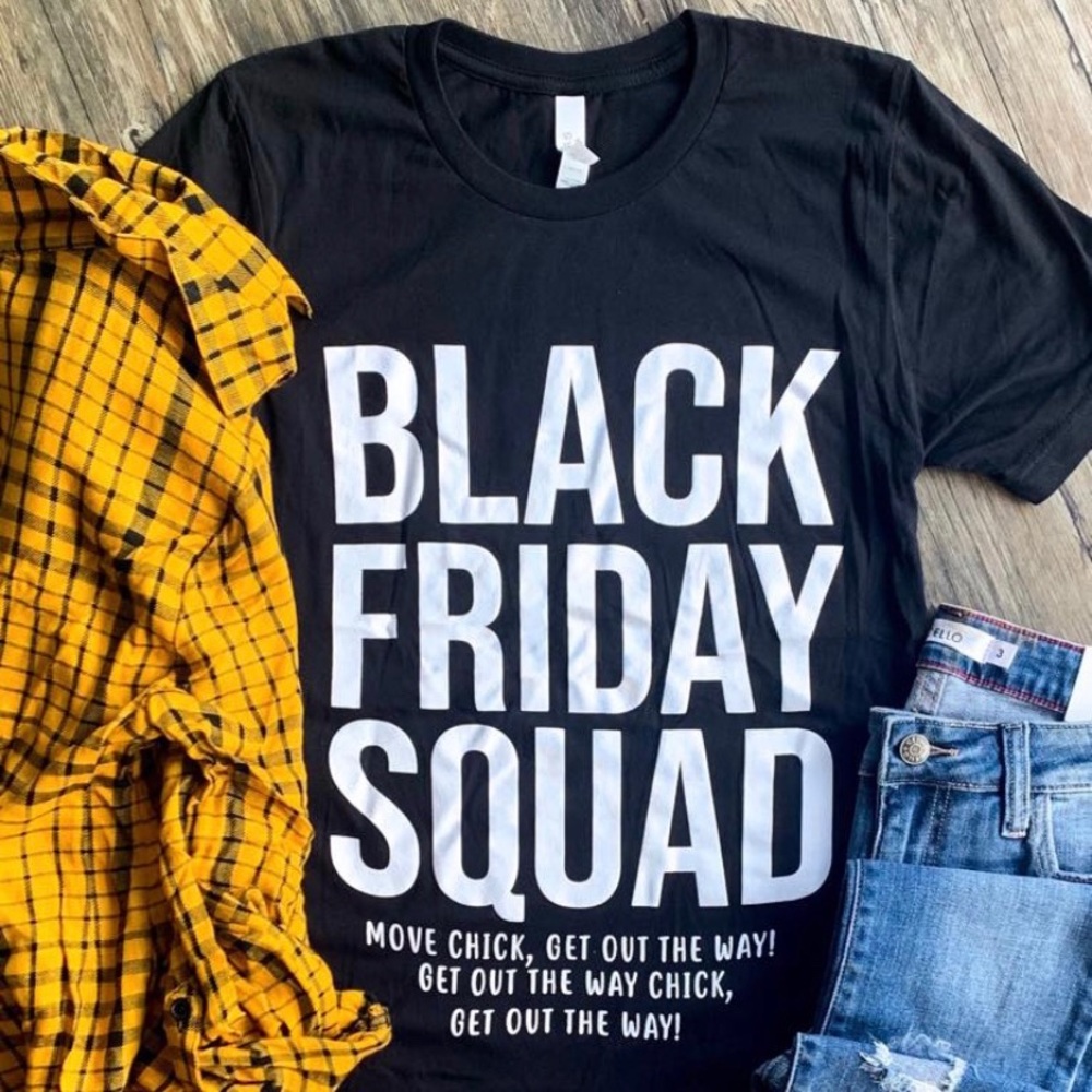 Black Friday squad tee new multiple sizes